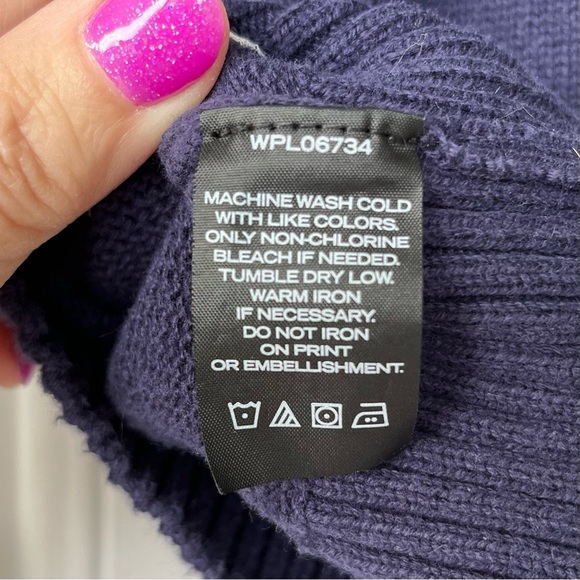 •Nautica• Fair Isle 100% Cotton Sweater - Size 5/6 - Picture 6 of 7